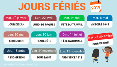 jours fériés france 2019 digi-paye 